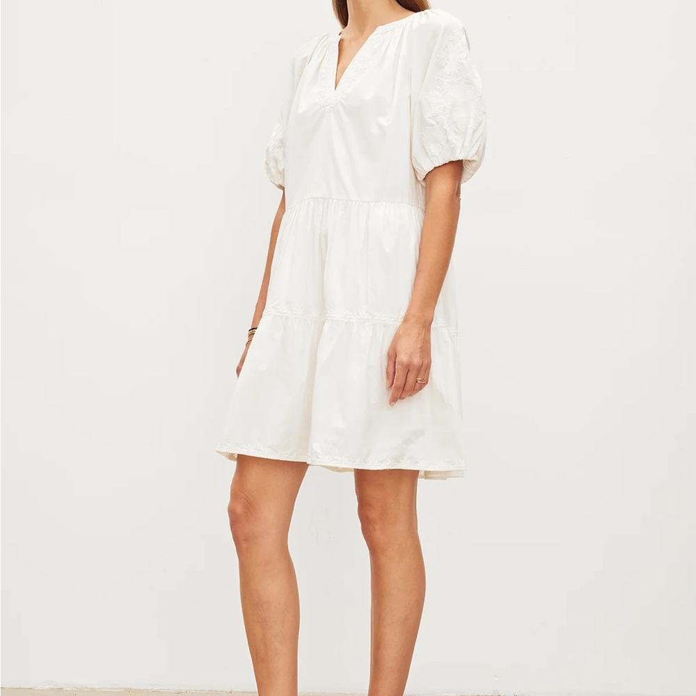 GB Girls White Midi Dress